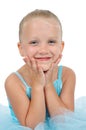 Smiling Ballerina Girl Royalty Free Stock Photo