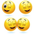 Smiling balls Royalty Free Stock Photo