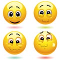 Smiling balls Royalty Free Stock Photo