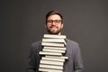 Handsome student with books Royalty Free Stock Photo