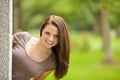 Smiling beautiful brunette woman Royalty Free Stock Photo