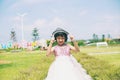 Smiling beautiful girl portrait stock photo