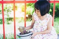 Smiling beautiful girl portrait stock photo