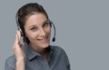 Call center and customer support operator Royalty Free Stock Photo