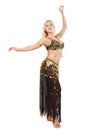 Smiling bellydancer Royalty Free Stock Photo