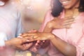 Smiling black man putting wedding ring on his woman finger Royalty Free Stock Photo