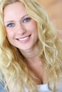 Smiling blond woman Royalty Free Stock Photo