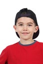 Smiling boy in baseball cap Royalty Free Stock Photo