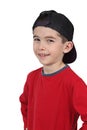 Smiling boy in baseball cap Royalty Free Stock Photo