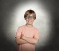 Smiling boy with glasses Royalty Free Stock Photo