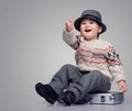 Smiling boy in hat