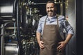 Smiling brewery worker Royalty Free Stock Photo