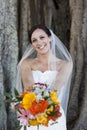 Smiling bride