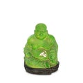 Smiling Buddha or Budai Statue on White Background, Clipping Path Royalty Free Stock Photo