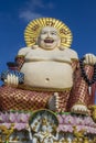 Smiling Buddha of wealth statue on Koh Samui, Thailand Royalty Free Stock Photo