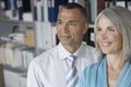 Smiling Business Couple In Office Royalty Free Stock Photo