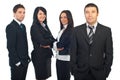 Smiling business man and his team Royalty Free Stock Photo
