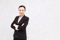 Young asian chinese black Business woman Royalty Free Stock Photo