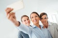 Smiling business women team taking a selfie Royalty Free Stock Photo