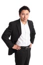 Smiling businessperson in suit and shirt Royalty Free Stock Photo