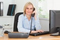 Smiling businesswoman on the phone Royalty Free Stock Photo