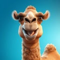 Smiling Camel In Photorealistic Cinema4d Render - High Quality Photo Royalty Free Stock Photo
