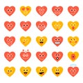 Smiling Cartoon heart Emotion