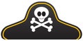 Smiling Cartoon Pirate Hat Royalty Free Stock Photo