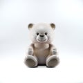 Smiling ceramic teddy bear for saving coins