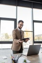 smiling charismatic businessman in stylish business Royalty Free Stock Photo