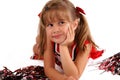 Smiling Cheerleader Royalty Free Stock Photo