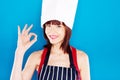 Smiling Chef Giving Perfection Gesture Royalty Free Stock Photo