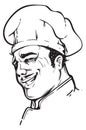 Smiling chef in a hat