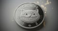 Smiling Cheshire Cat Coin: A Gleaming Silver Design