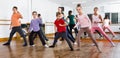 Children dancing contemp in studio smiling and having fun Royalty Free Stock Photo