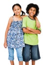 Smiling children standing together Royalty Free Stock Photo