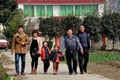 Smiling Chinese Family