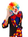 Clown showing ok sign