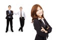 Smiling and confident Asian business woman Royalty Free Stock Photo