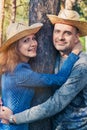 Smiling couple in the park