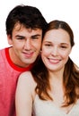 Smiling couple romancing Royalty Free Stock Photo