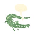 smiling crocodile cartoon Royalty Free Stock Photo
