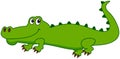 A smiling crocodile and profile Royalty Free Stock Photo