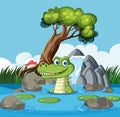 Smiling crocodile Royalty Free Stock Photo