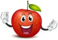 A smiling crunchy apple Royalty Free Stock Photo