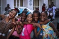 Smiling Cuban Children .. Royalty Free Stock Photo