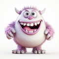 Smiling 3d Cartoon Monster With Big Teeth - Tony Diterlizzi Style