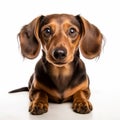 Smiling Dachshund In Lensbaby Style: Uhd Image With Eye-catching Detail Royalty Free Stock Photo