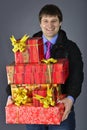 Smiling delivery man Royalty Free Stock Photo