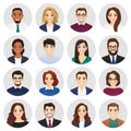 Business people avatar set